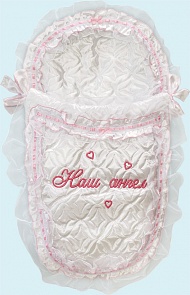 Комплект на выписку - Наш Ангел, 7 предметов, розовый (Золотой Гусь, 11146-z)